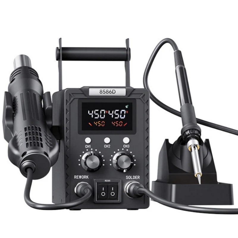 Smd Rework Station Hot Air Soldering 2 In 1 - K8586D 2 in 1 Soldering Rework