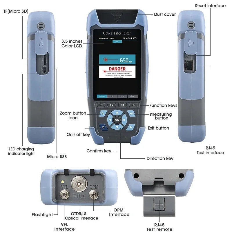 AUA-900A/D High Accurate OTDR  - Optical Time Domain Reflectometer Otdr 1310 1550Nm recension och pris