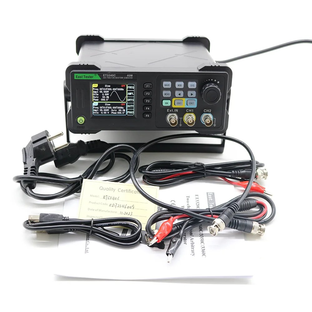 East Tester ET33C 20Mhz 40Mhz  - Dual Channel Arbitrary Waveform Function Generator 60Mhz recension och pris
