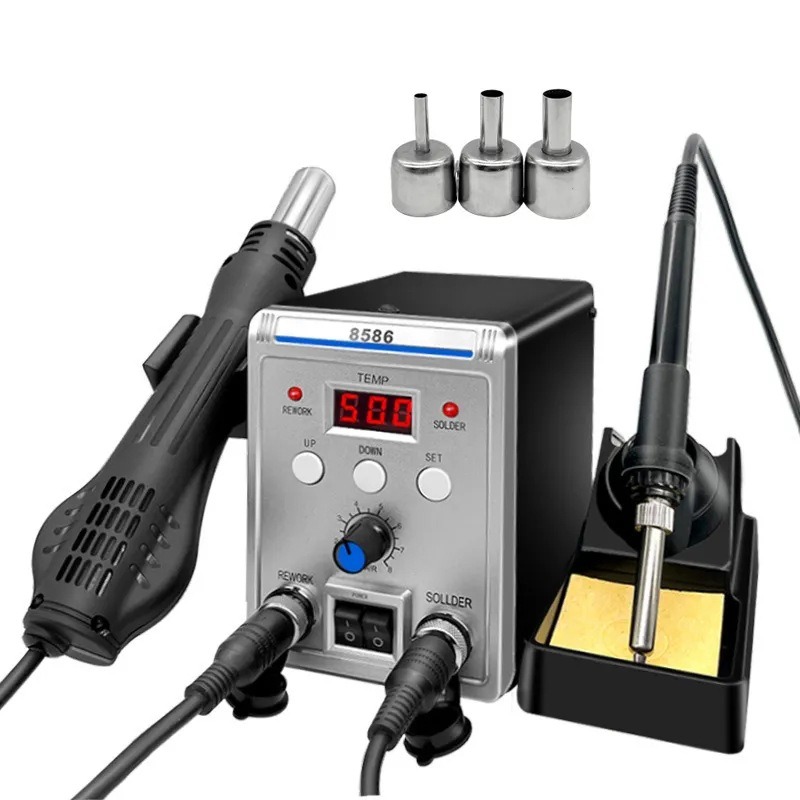 8586 2 in 1 Soldering Rework S - Smd Rework Station Hot Air Soldering 2 In 1 recension och pris